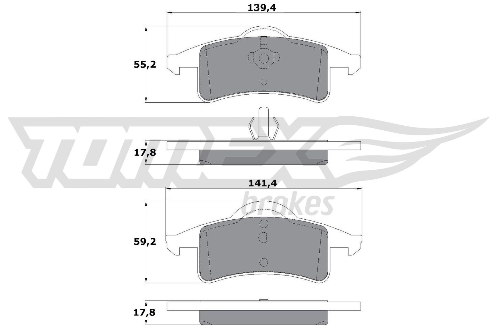 TOMEX Brakes TX 14-90 Sada...